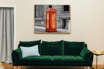 Londoner Telefonzelle koloriert